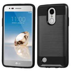 LG Aristo, LG LV3, LG MS210 Armor Hybrid Case (Black)